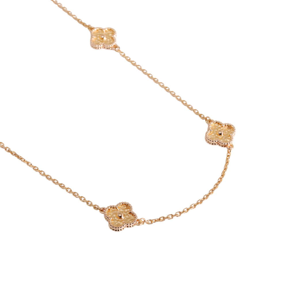 Van Cleef & Arpels Sweet Alhambra Papillon 16 Motifs Necklace 18K Rose Gold VCARO8DG00
