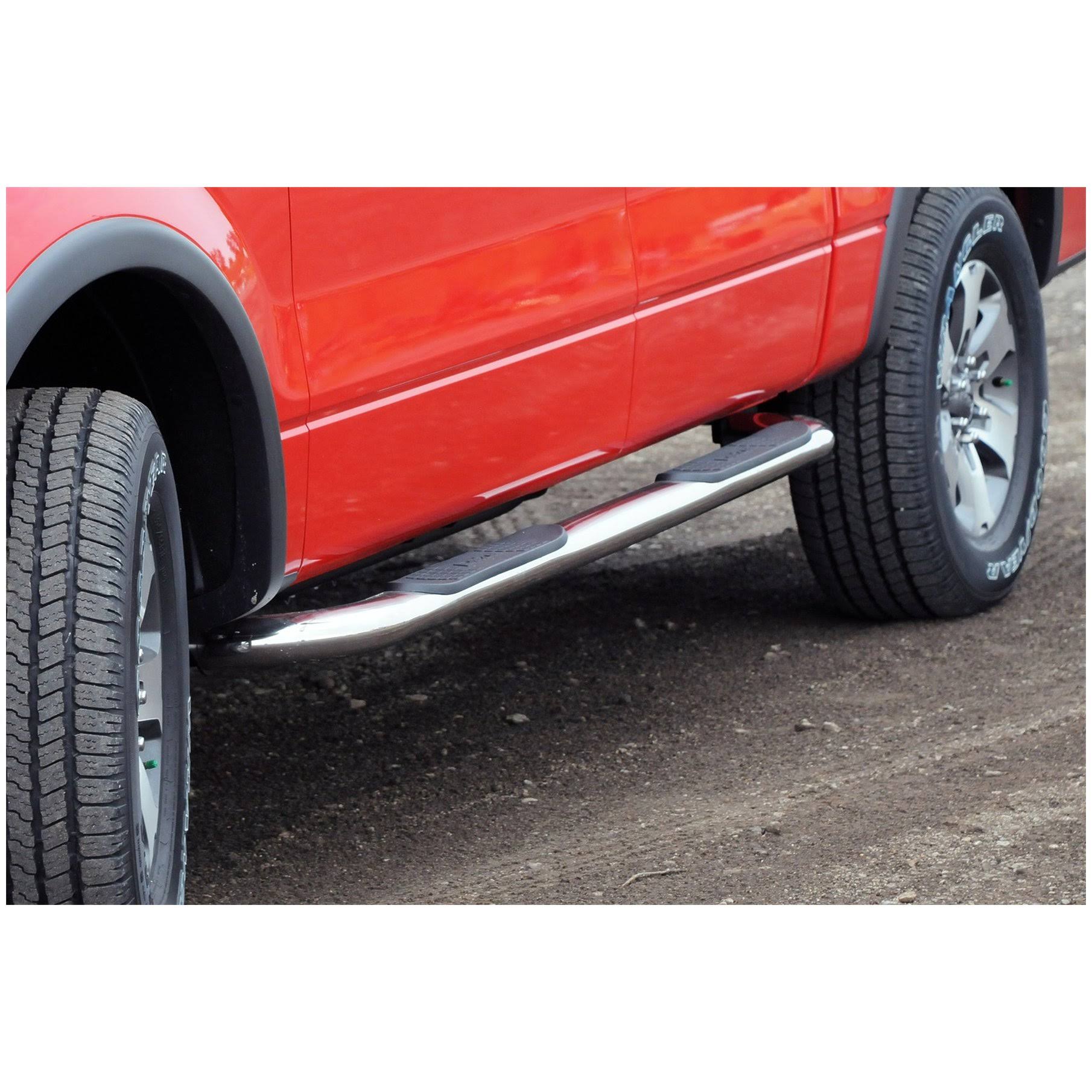 Dee Zee DZ374293 Stainless Steel Side Steps 3 in. Round Cab Length