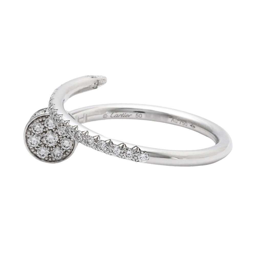 Cartier Juste un Clou Ring 18K White Gold Diamond B4231600