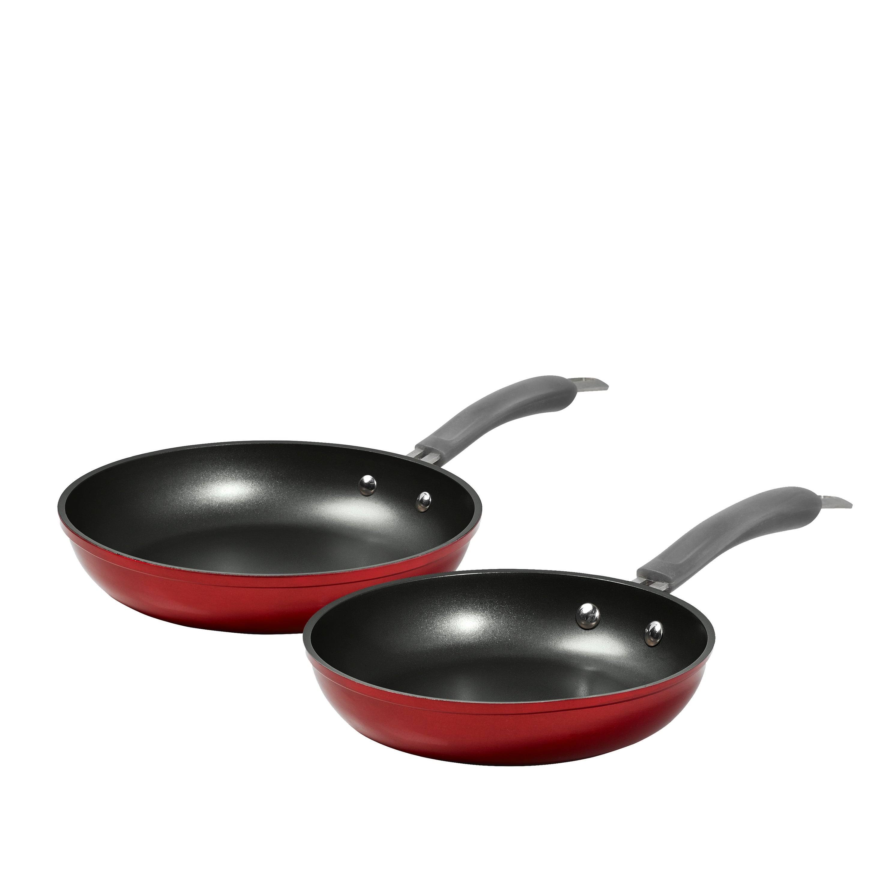 Epicurious Aluminum Nonstick 11-Piece Cookware Set, Red