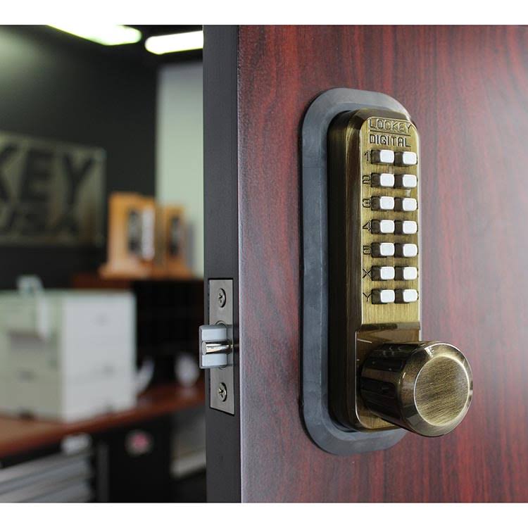 Lockey 2830 Mechanical Keyless Passage Knob Lock Oil Rubbed Bronze