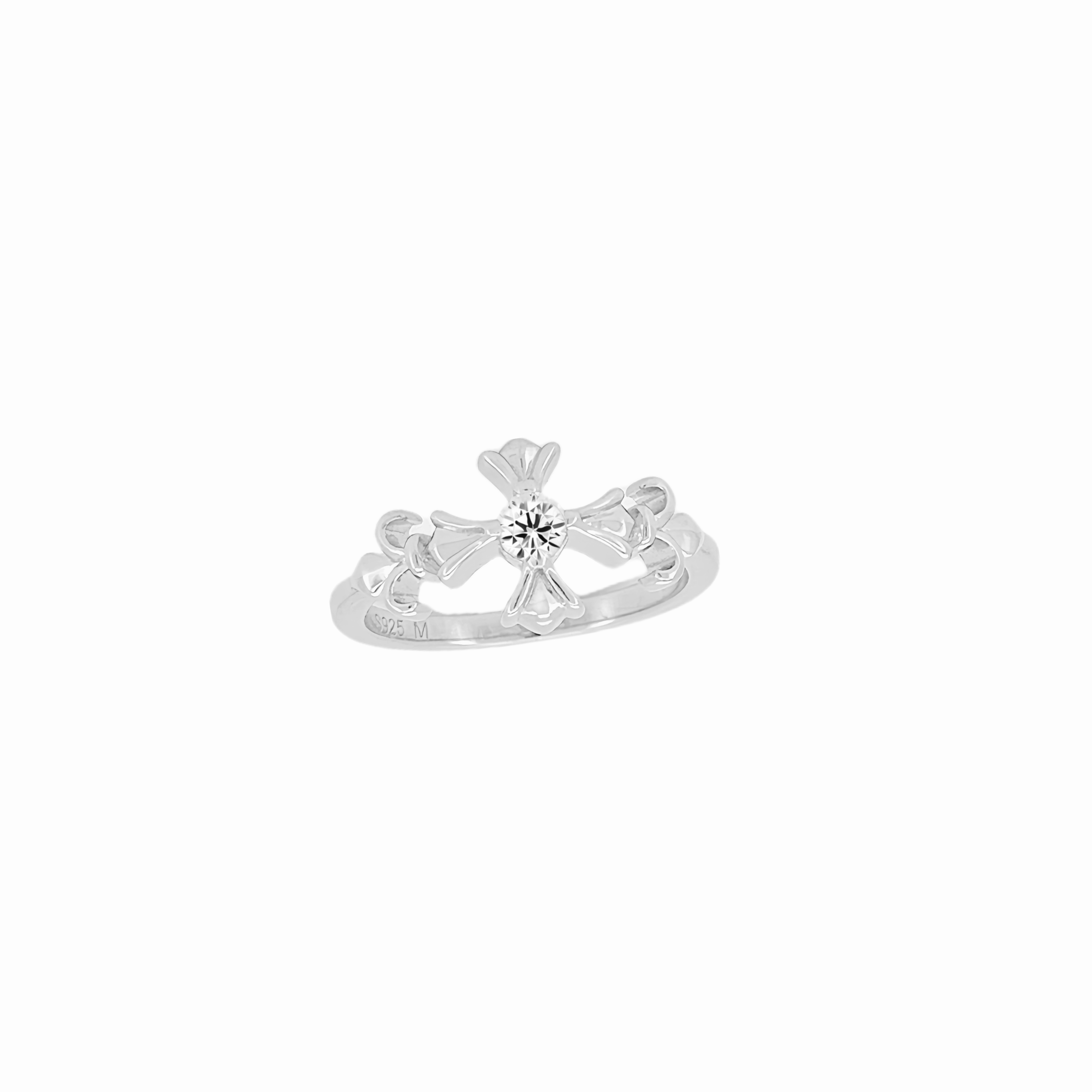 Chrome Hearts Iris Cross Diamond Ring - cnluxepick