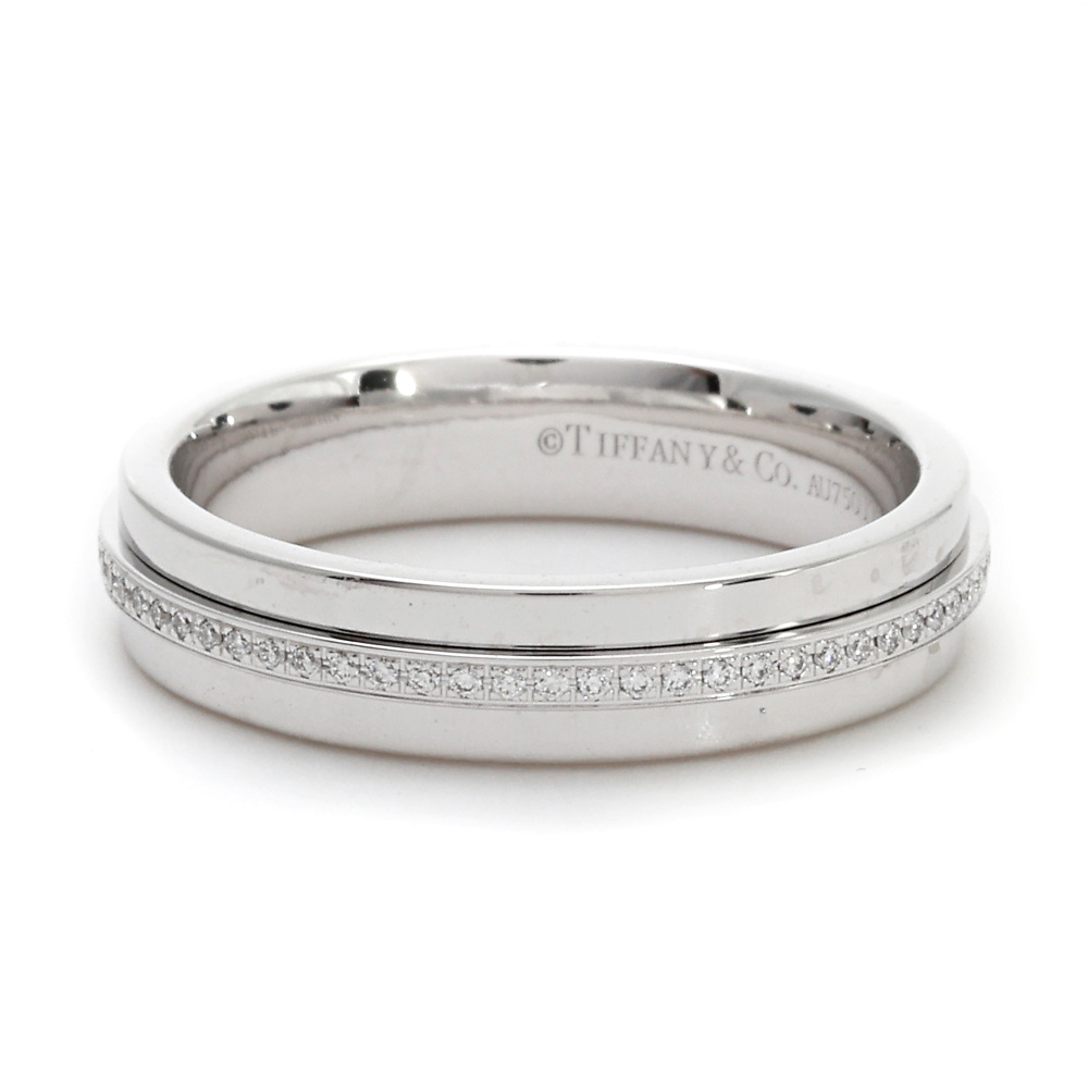 Tiffany & Co. Tiffany T Narrow Slim Diamond Ring 18K White Gold 60151265