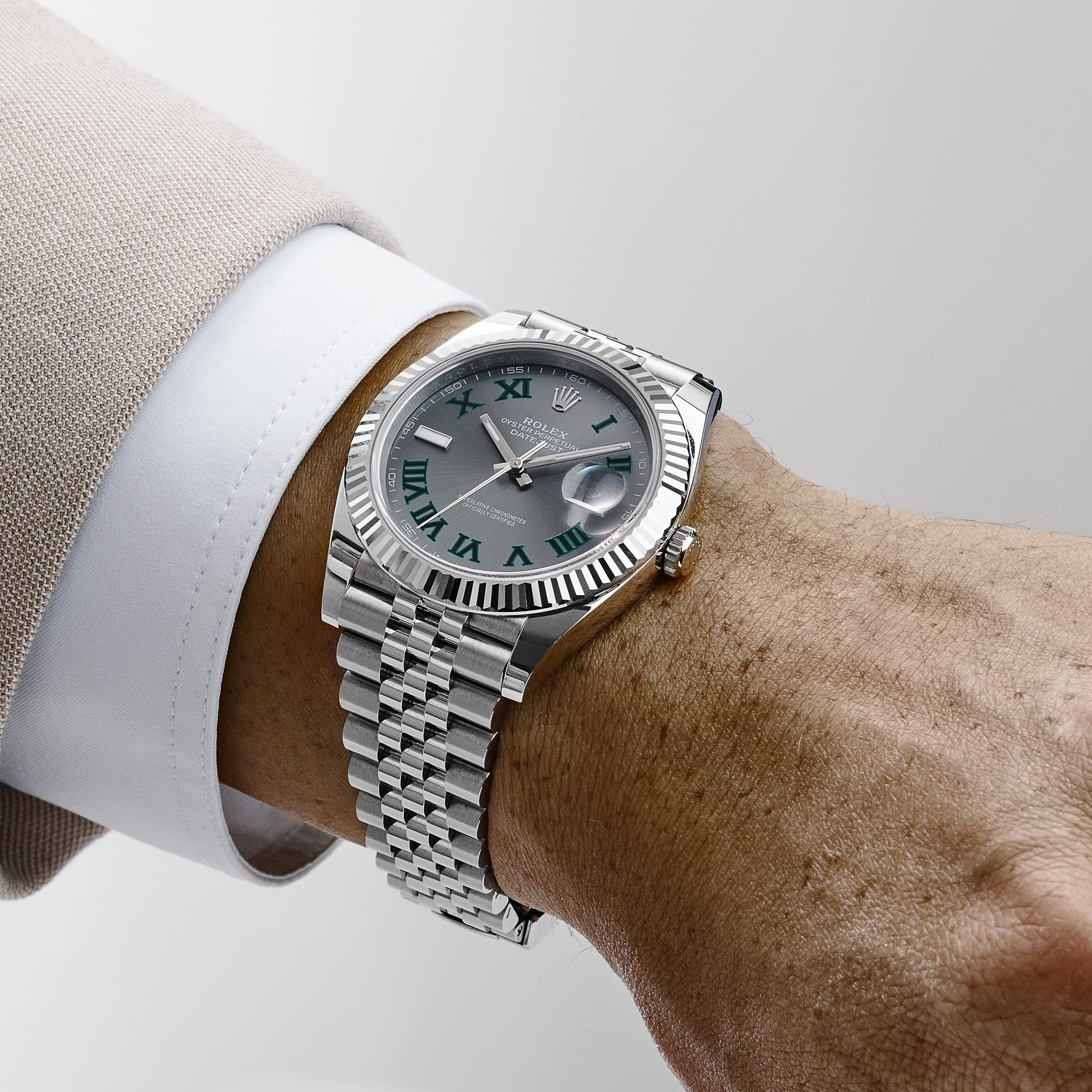 Rolex Datejust 41 126334 'Wimbledon' Stainless Steel Slate Dial Jubilee (2026)