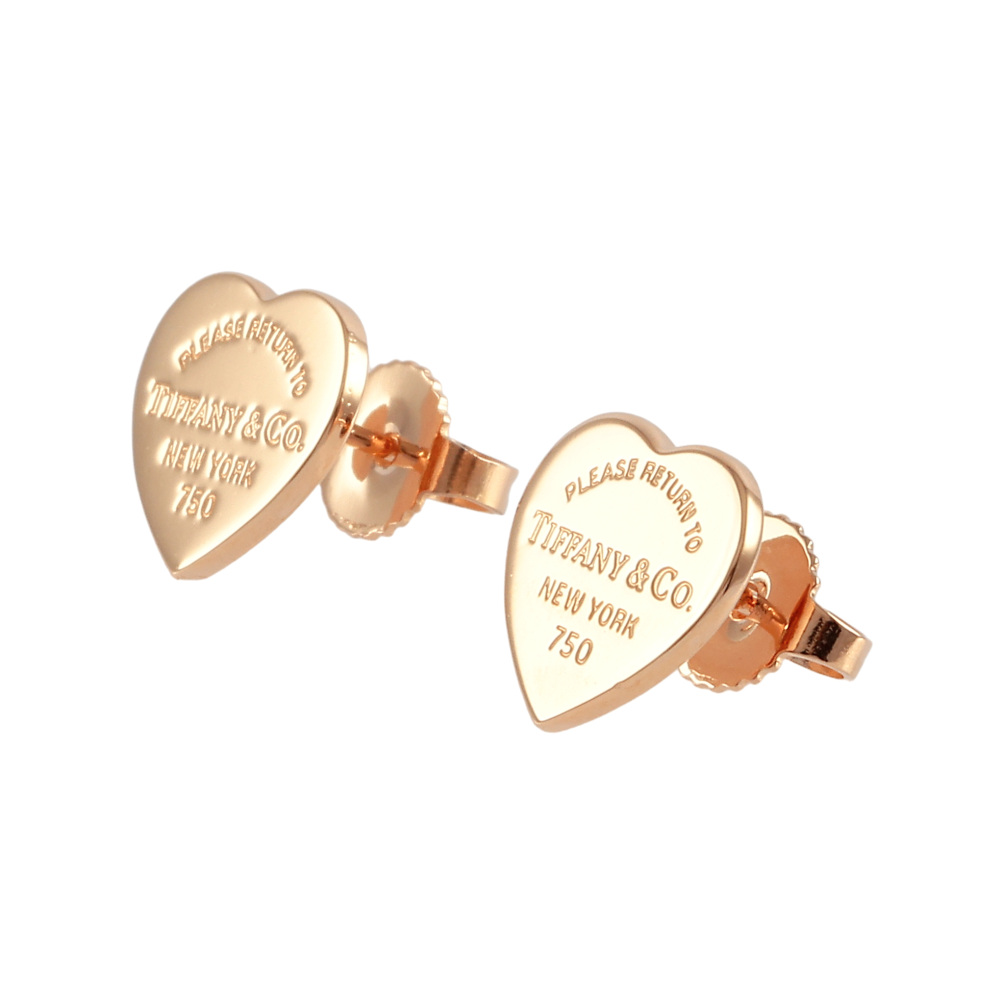 Tiffany & Co. Return To Heart Earrings 18K Rose Gold