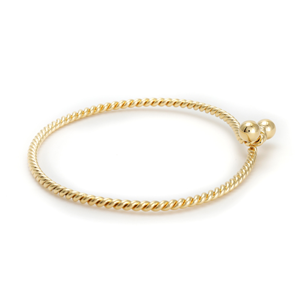 Tiffany & Co. Double Hook Twist Bracelet 18K Yellow Gold