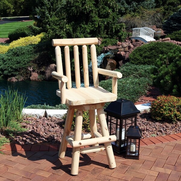 Sunnydaze Rustic Bar Stool