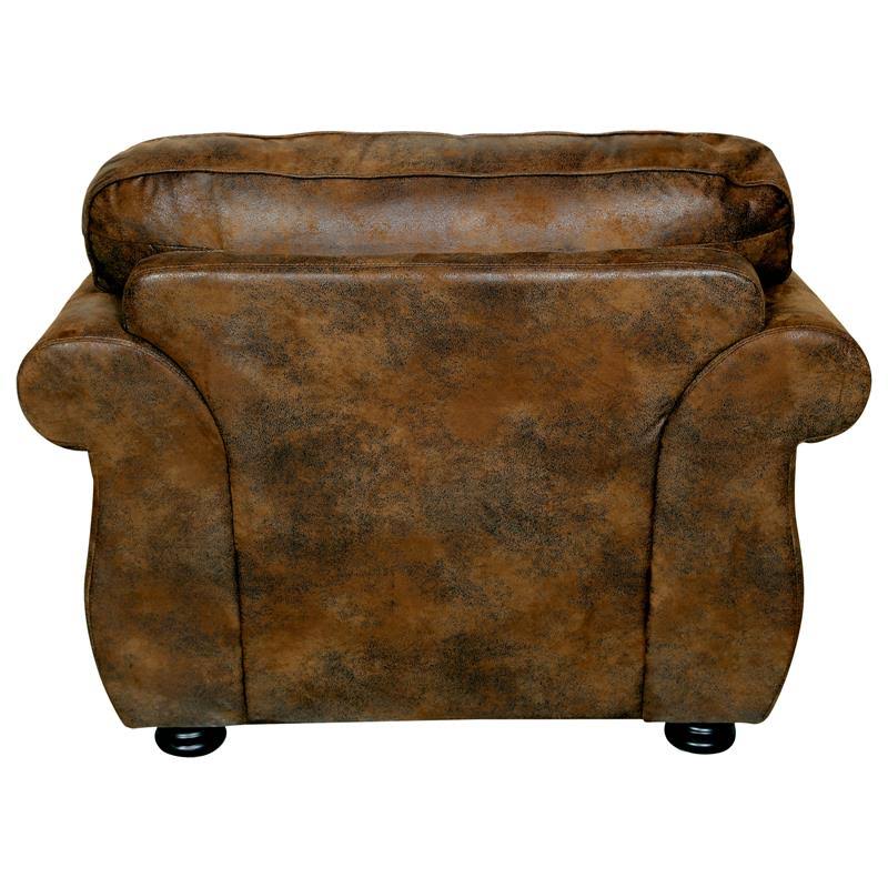 Porter Designs Elk River Transitional Leather-Look with Nailhead Chair