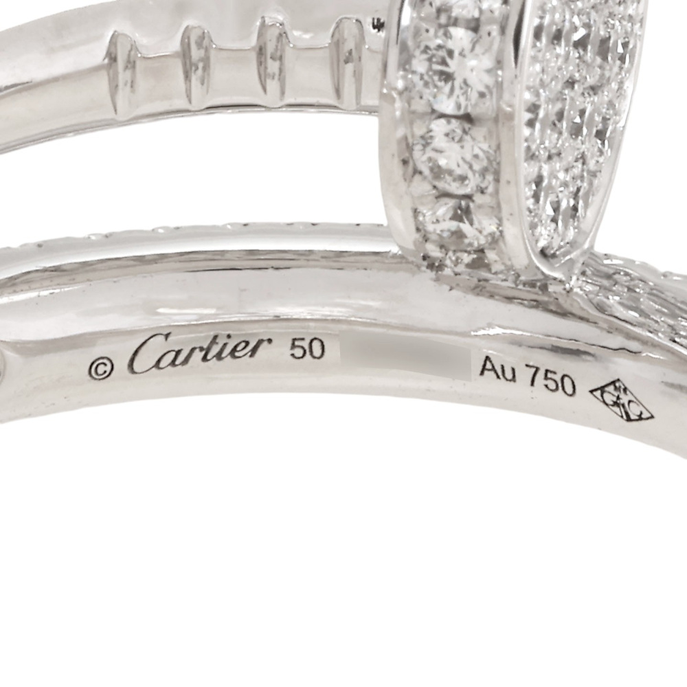 Cartier Juste un Clou Classic Model Ring 18K White Gold Diamond N4748700