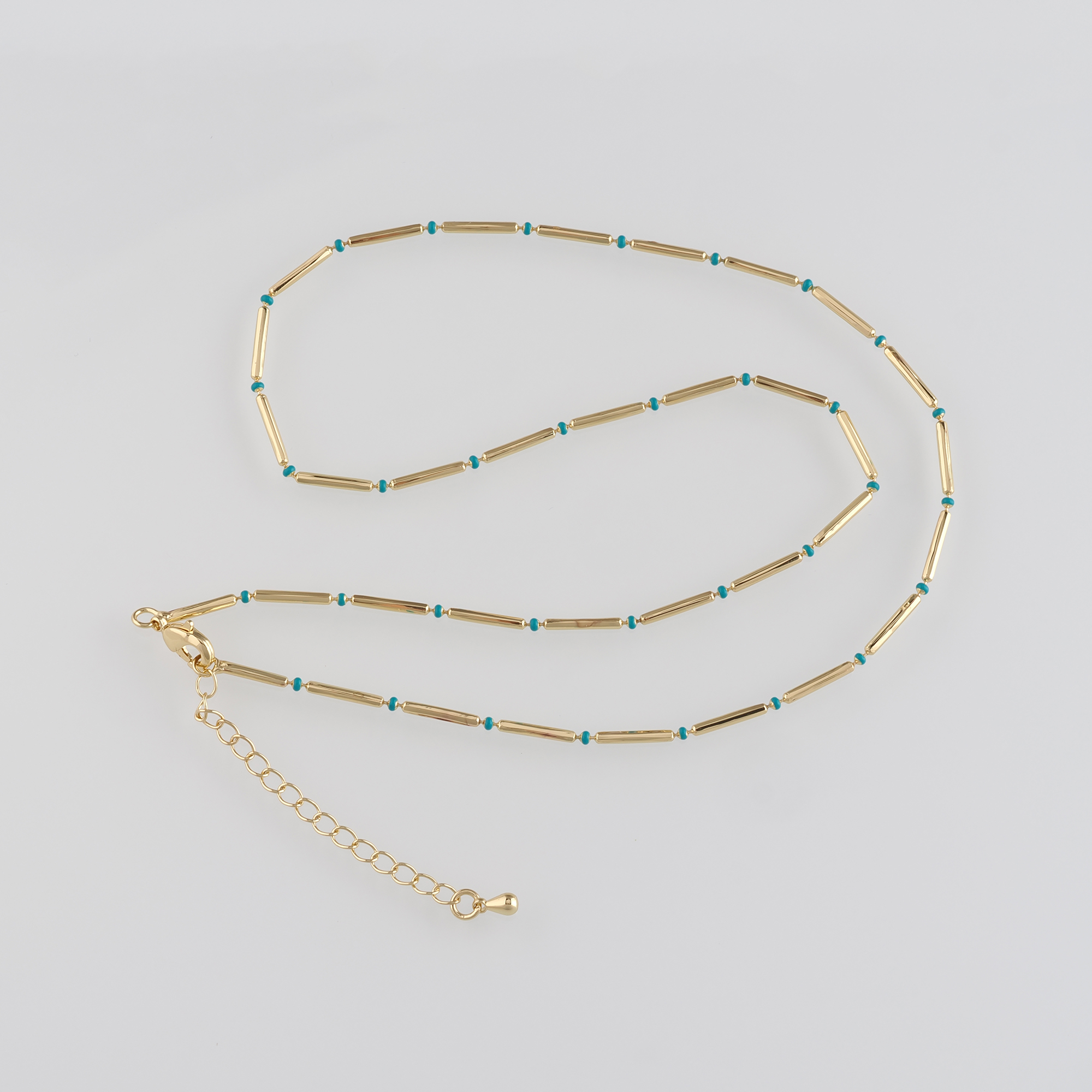 18K Gold Filled Oval Chain Necklace,Thin Link Chain Necklace,Ball Link Chain,Minimalist Necklace,Adjustable Necklace