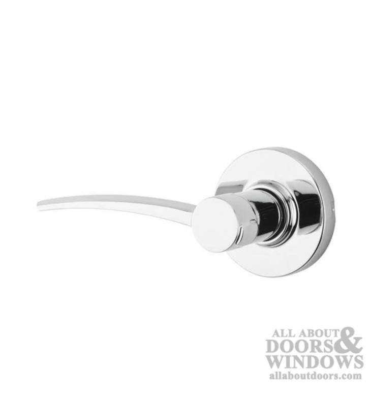 Kwikset Signature Katara 4 1/2x22 Single Cylinder Interior Pack Lever Entry Set with Option: Satin Chrome, Lever Position: Right