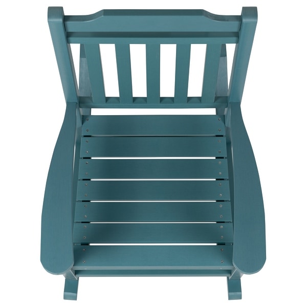 2 Pack AllWeather Faux Wood Rocking Chair