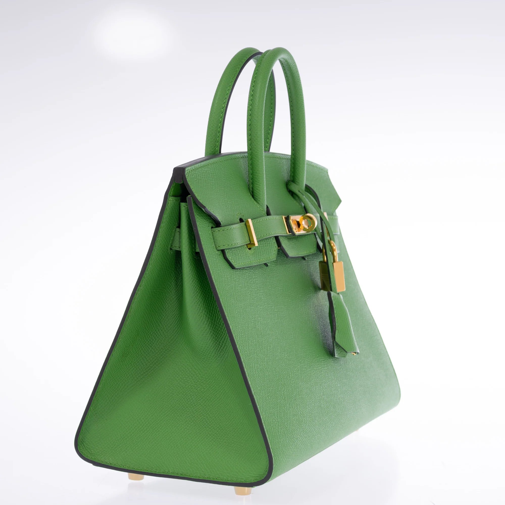 Hermès Birkin Sellier 25 Vert Yucca Epsom Gold Hardware