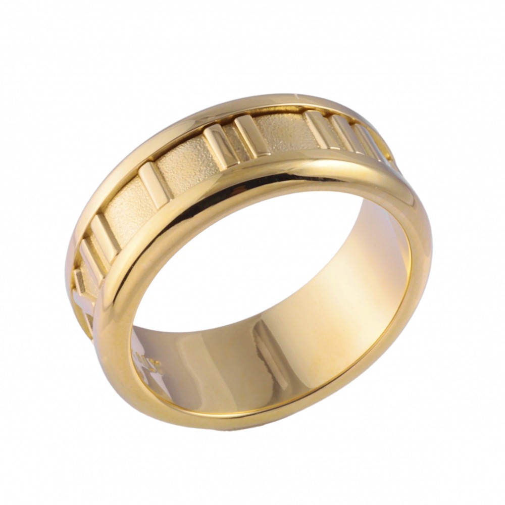 Tiffany & Co. Atlas Ring 18K Yellow Gold