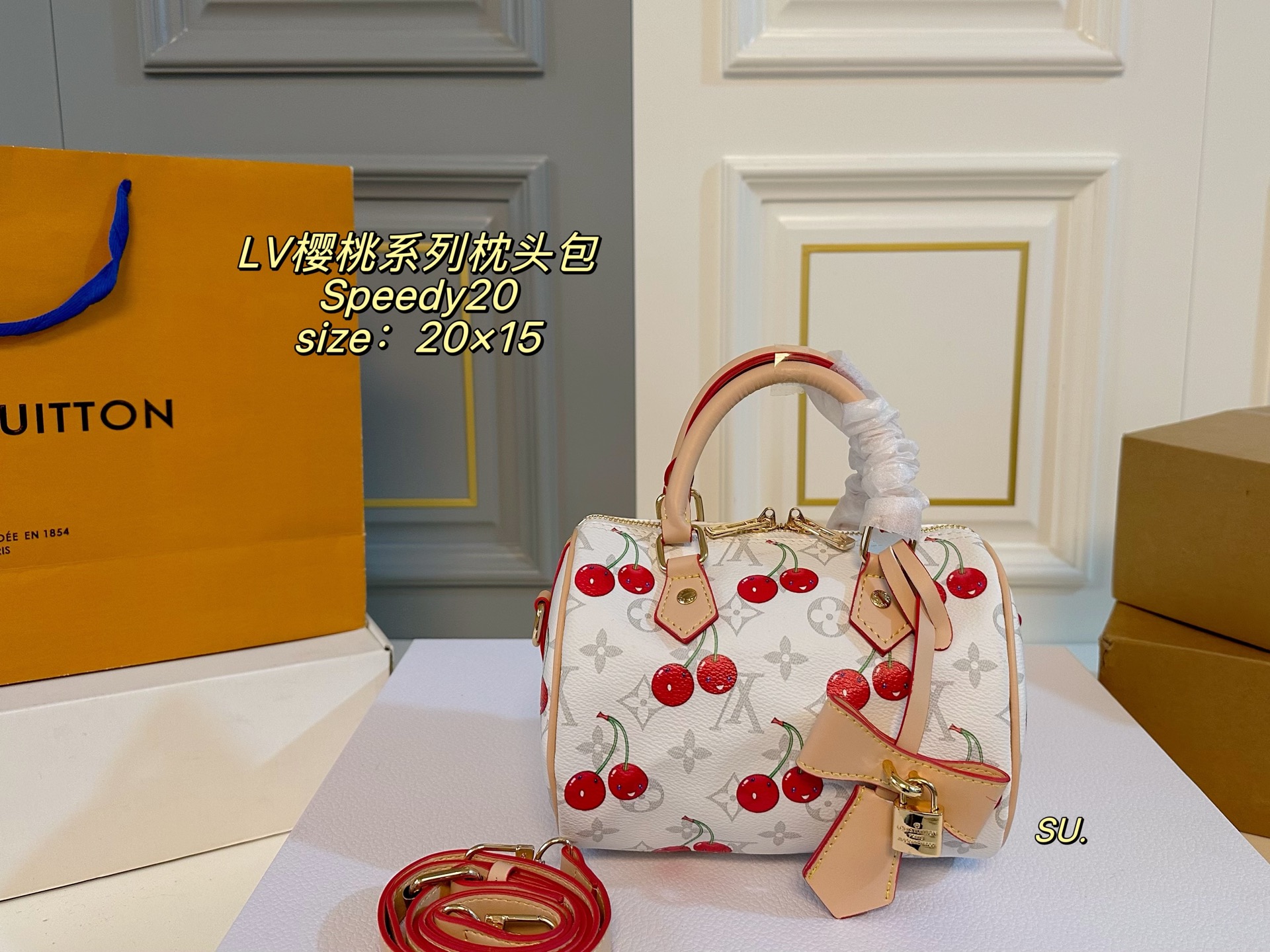 LV Cherry Collection Speedy Boston Pillow Bag - cnluxepick
