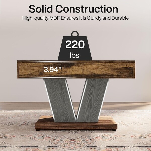 31.5 Inches Square Coffee Table,Wood Center Table Cocktail Tea Table Accent Table