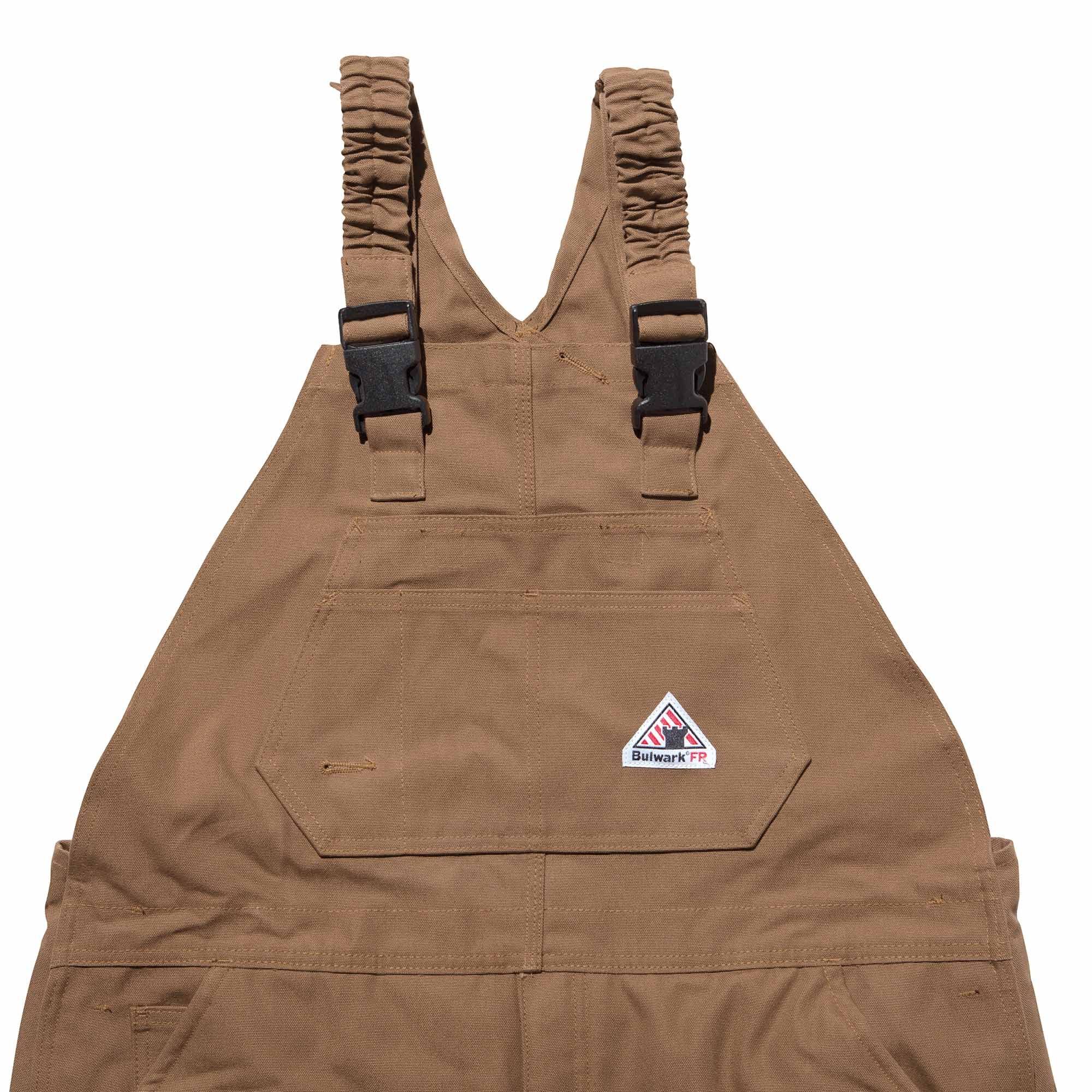 Bulwark FR Insulated Brown Duck Bib Overall - BLN6