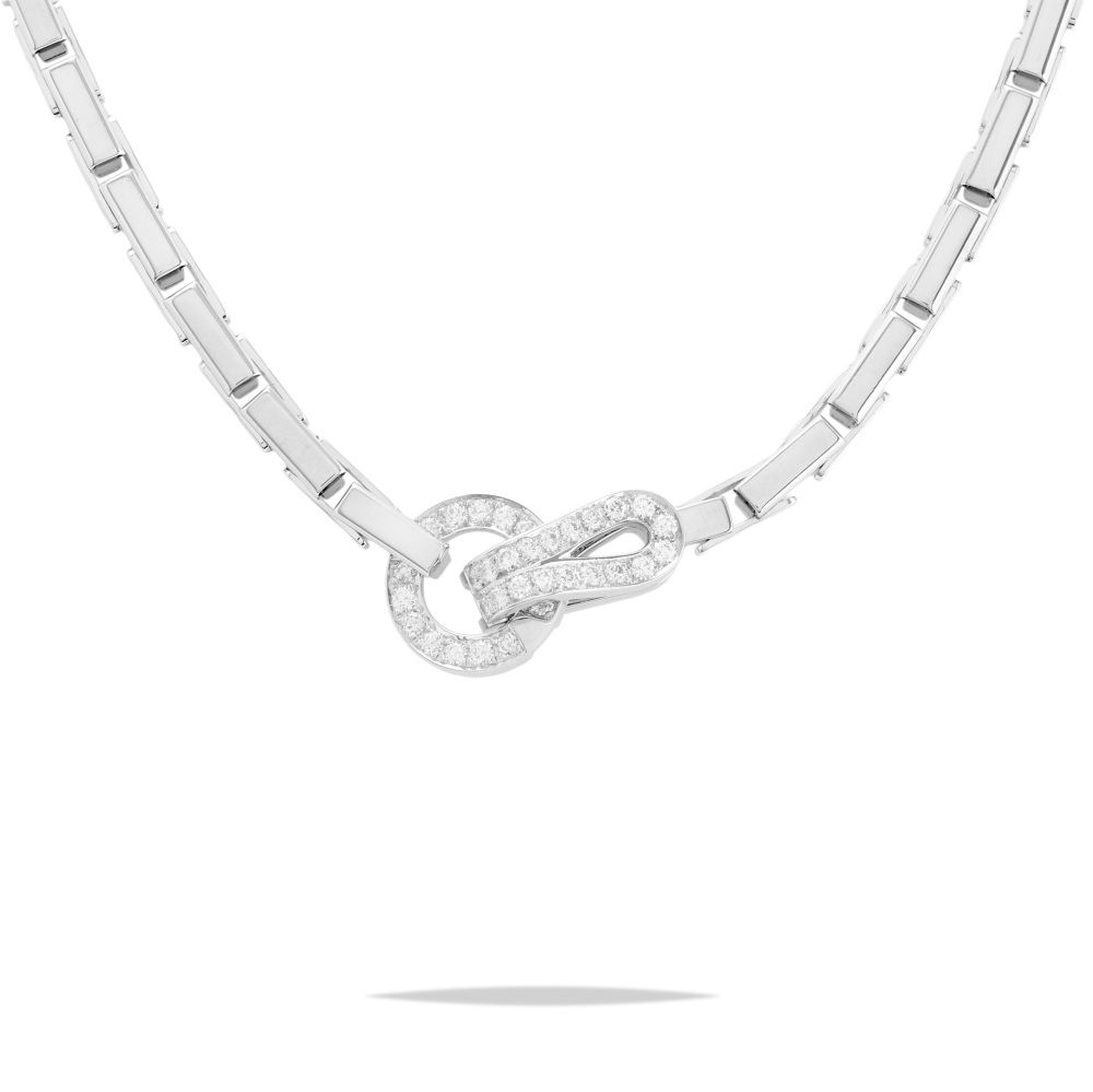 Cartier Agraf Necklace 18K White Gold Diamond N70203500