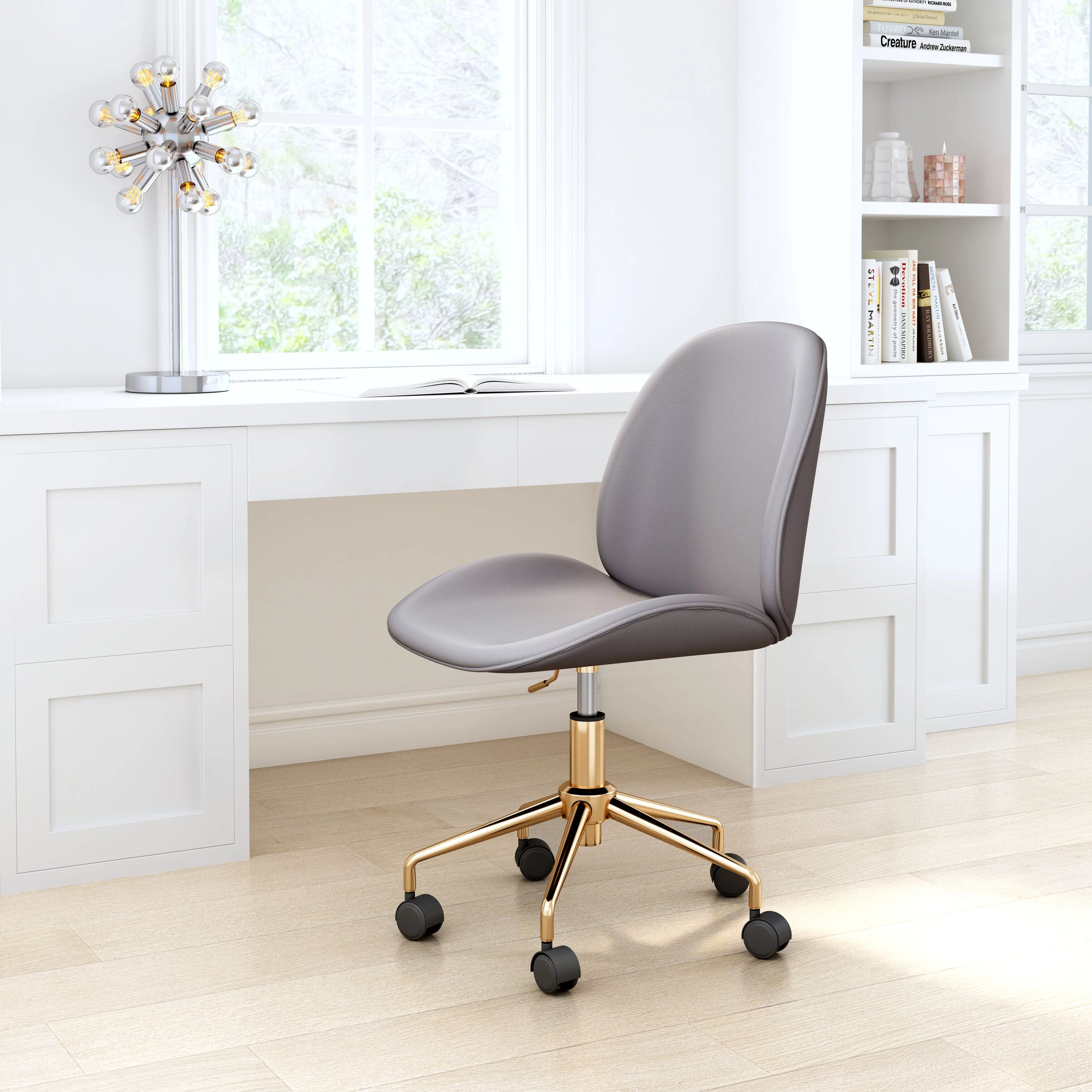 Maile Home Brookcrest Office Chair Gray Black