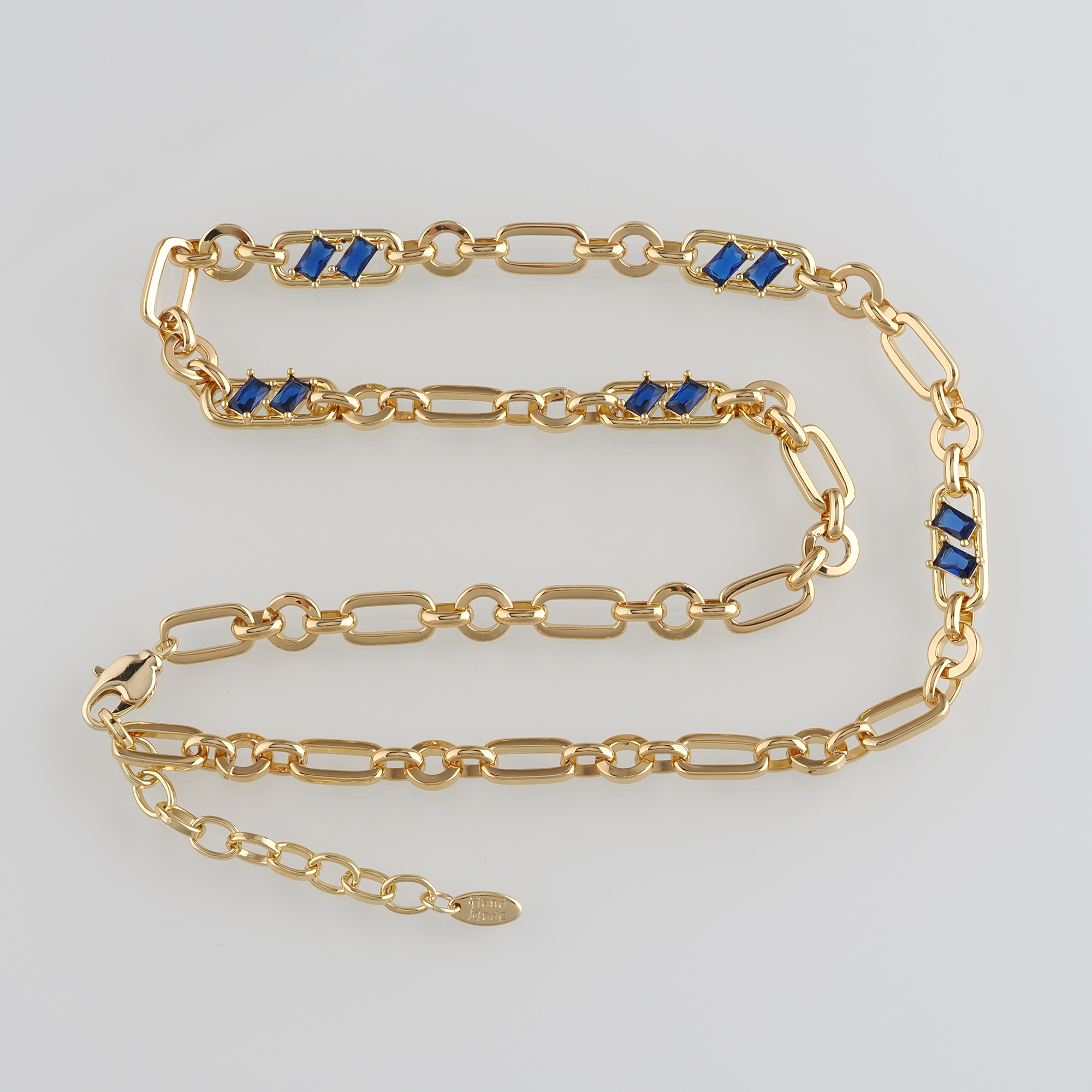 18K Gold Filled Oval Link Necklace,Cable Chain,Minimalist Necklace,Paper Clip Chain Necklace,Adjustable Necklace