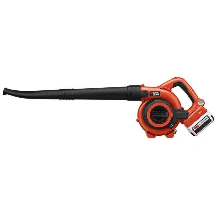 blackdecker-120 MPH 90 CFM 40V MAX Lithium-Ion Cordless Handheld Leaf Sweeper/Vacuum with (1) 1.5Ah Battery and Charger Included