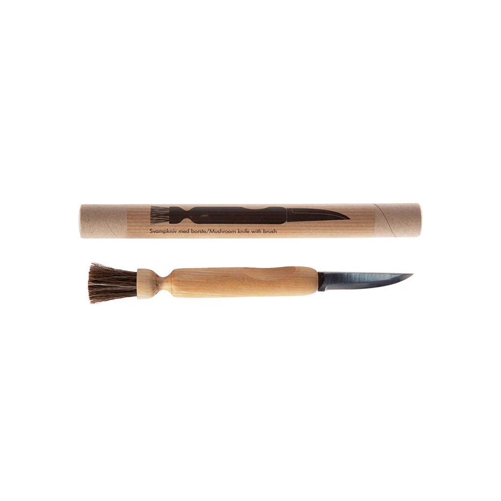 Mushroom Knife with Brush