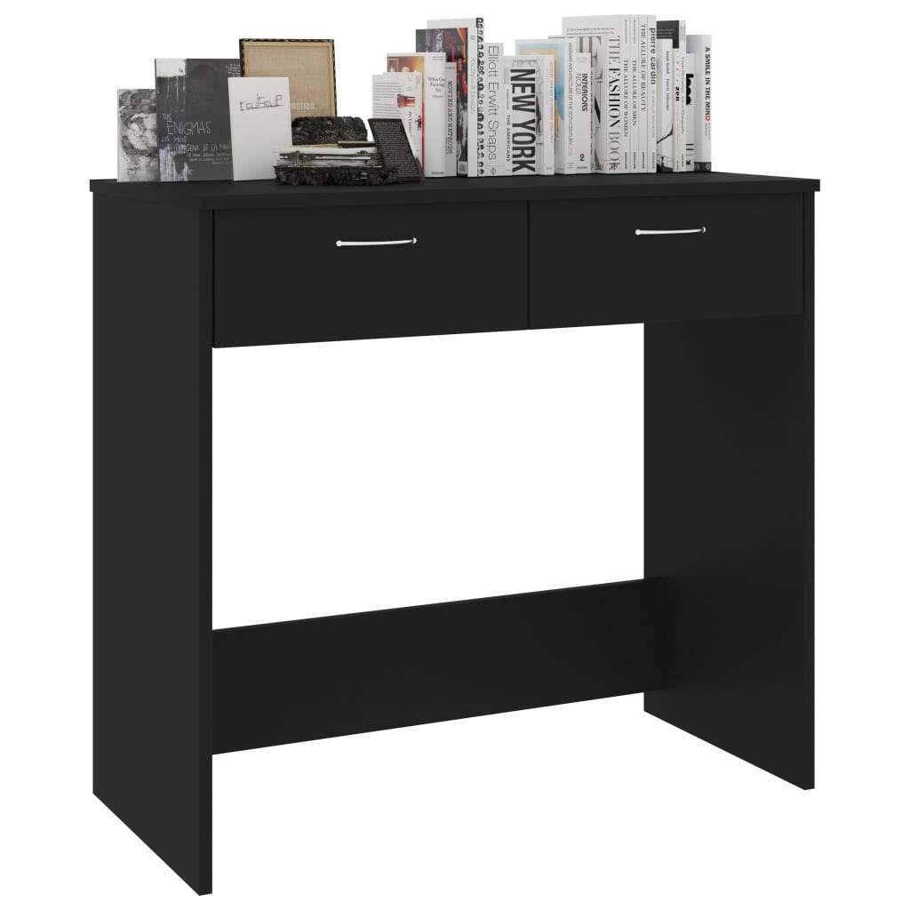 vidaXL Desk White 31.5x22x15.7x22x29.5x22 Chipboard