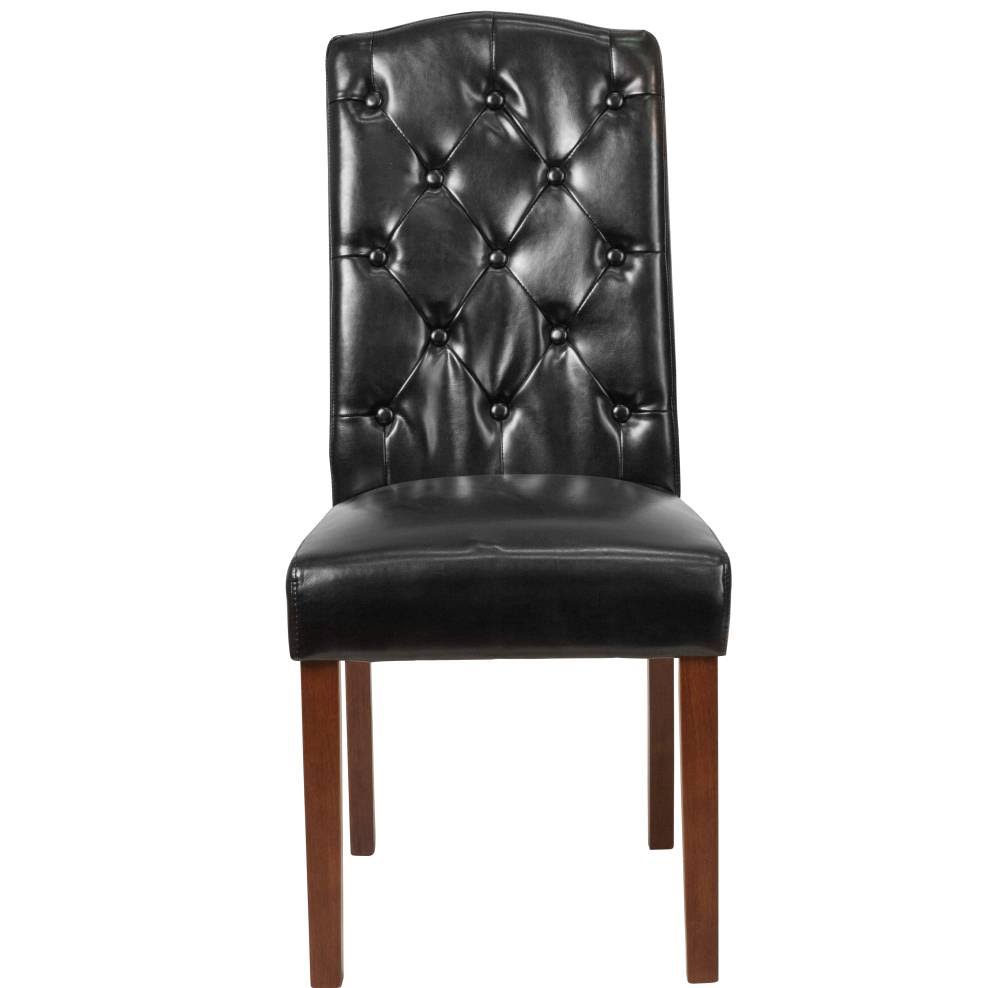 Flash Furniture Hercules Grove Park Brown Fabric Tufted Parsons Chair