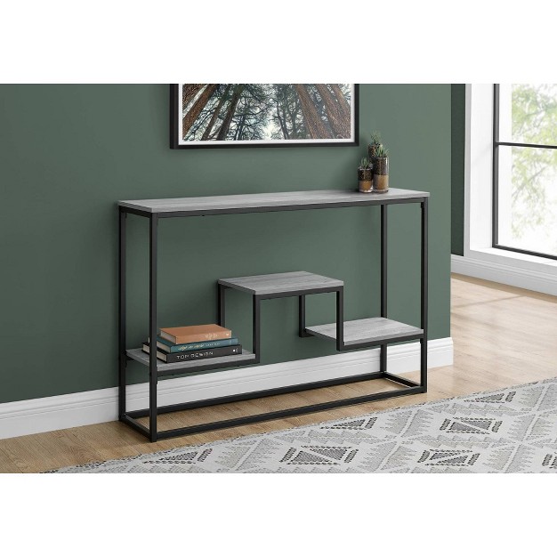 Multi Tier Wood Look Console Table Everyroom