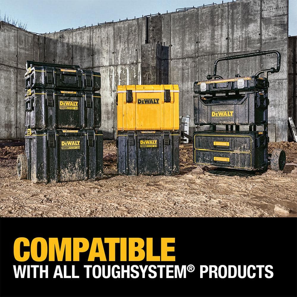 DEWALT TOUGHSYSTEM 2.0 Small Tool Box, TOUGHSYSTEM 2.0 22 in. Large Tool Box and TOUGHSYSTEM 2.0 24 in. Mobile Tool Box DWST08165W00450