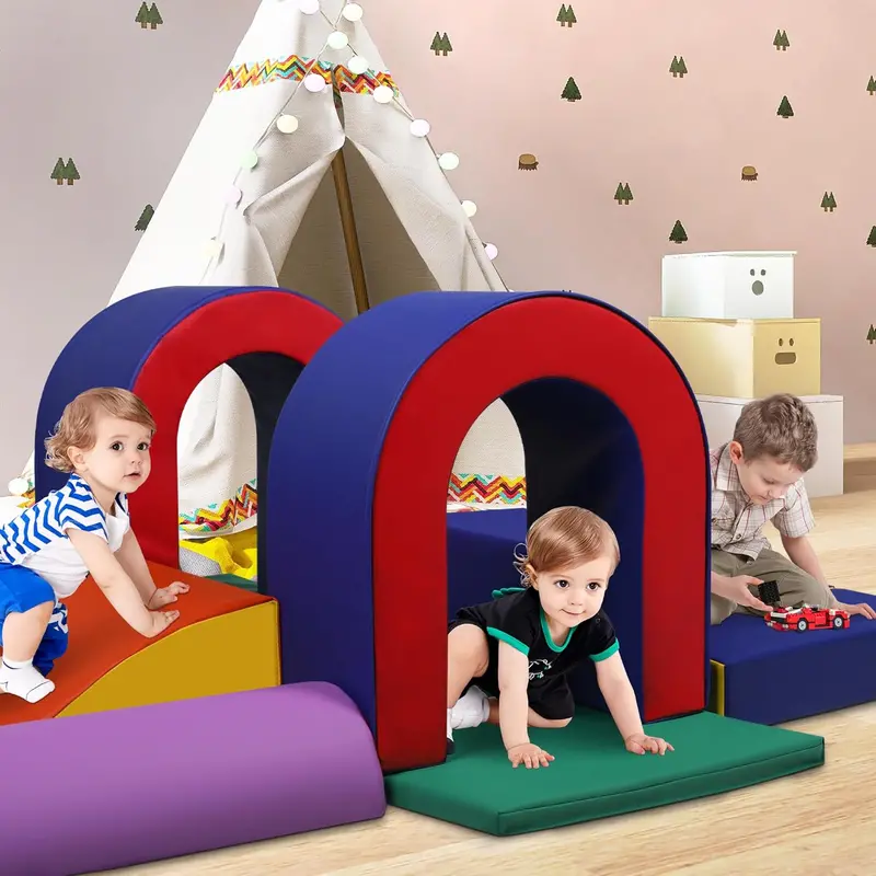 TODEFULL 10-Piece Soft Foam Climbing Blocks Set – Safe, Lightweight Toddler & Preschool Activity Toys