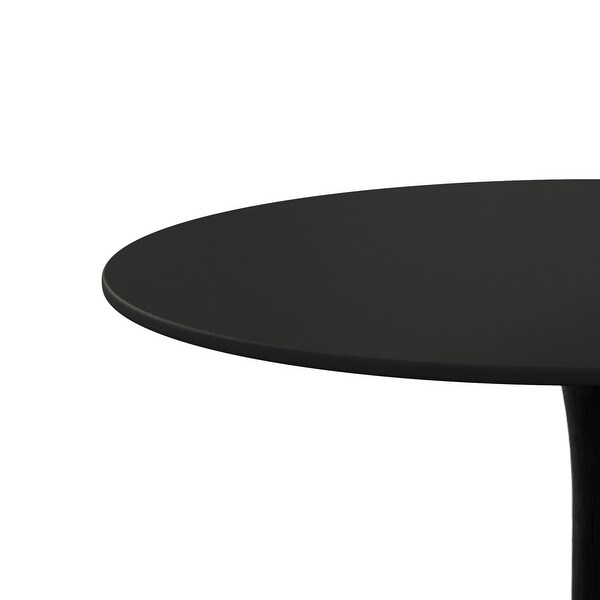 Modern 42 in. Round Dining Table with Round MDF Table Top,Metal Base