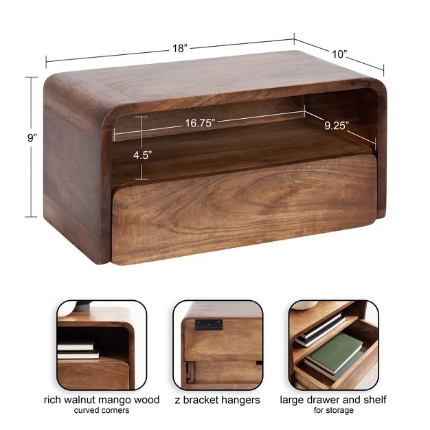 Kate And Laurel Kato Floating Side Table