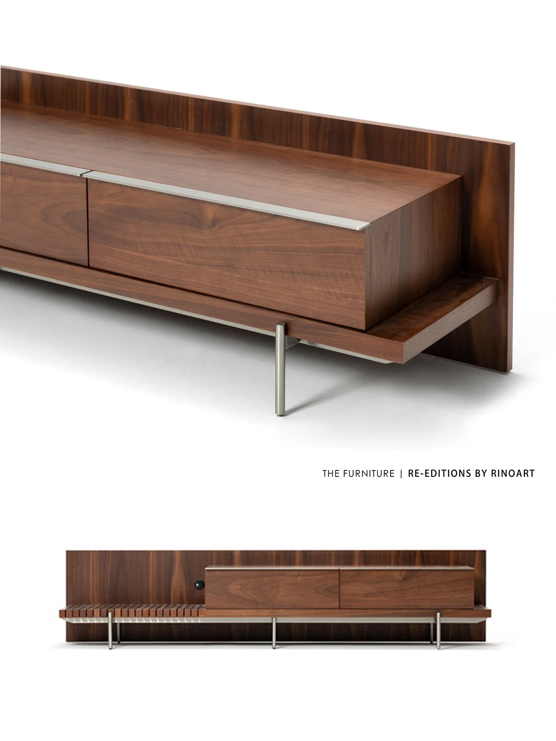 GA032 - Denmark Oak Chevron Side Table / Module Double-layer Storage Shelf Bookshelf Foyer Table Side Table