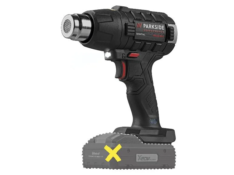 Décapeur thermique sans fil PPHLGA 20-Li A2, 20 V