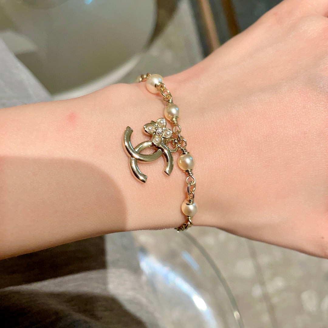 Chanel Pearl Double C Bracelet - cnluxepick