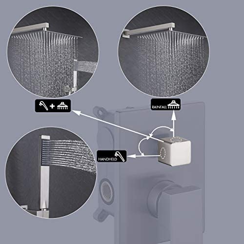 KES Shower System 12 Inch Rain Shower Head