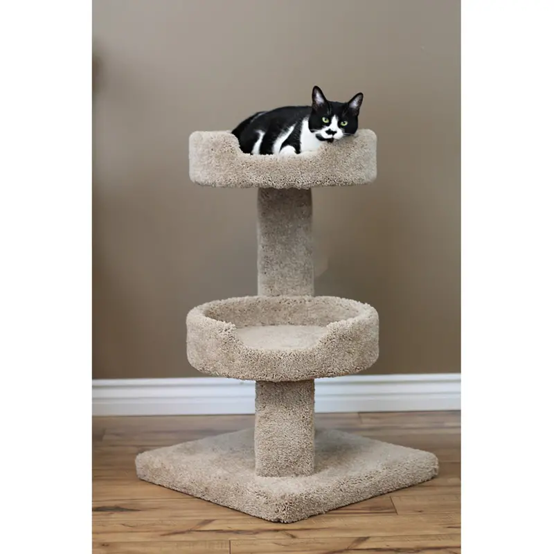 Prestige Cat Trees 32 in. Solid Wood Large Cat Sleeper Tree