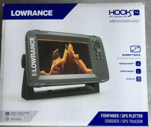 Lowrance HOOK2-7x 7in GPS Fishfinder w/ Track Plotter u0026 SplitShot