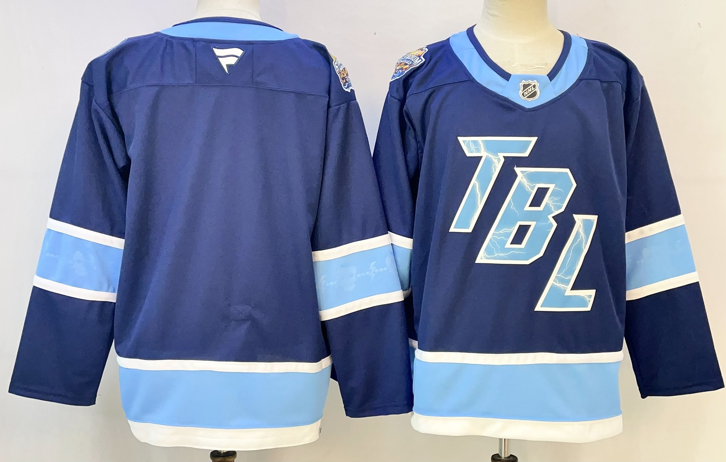 Men's Tampa Bay Lightning Fanatics Blue Premium Player Jersey
