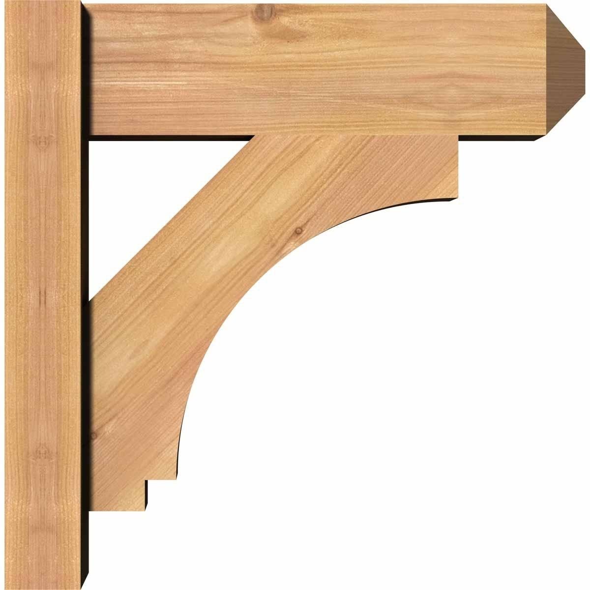 Ekena Millwork OUT06X30X34IMP04SWR 5 1/2x22W x 30x22D x 34x22H Imperial Smooth Craftsman Outlooker, Western Red Cedar