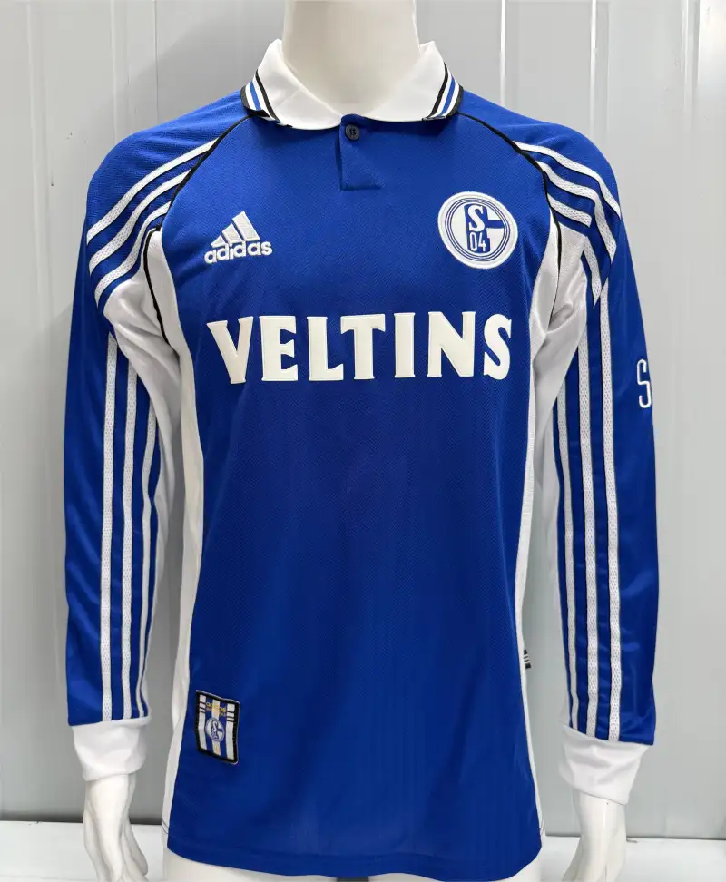 98/00 Schalke 04 Home Kit Long Sleeves