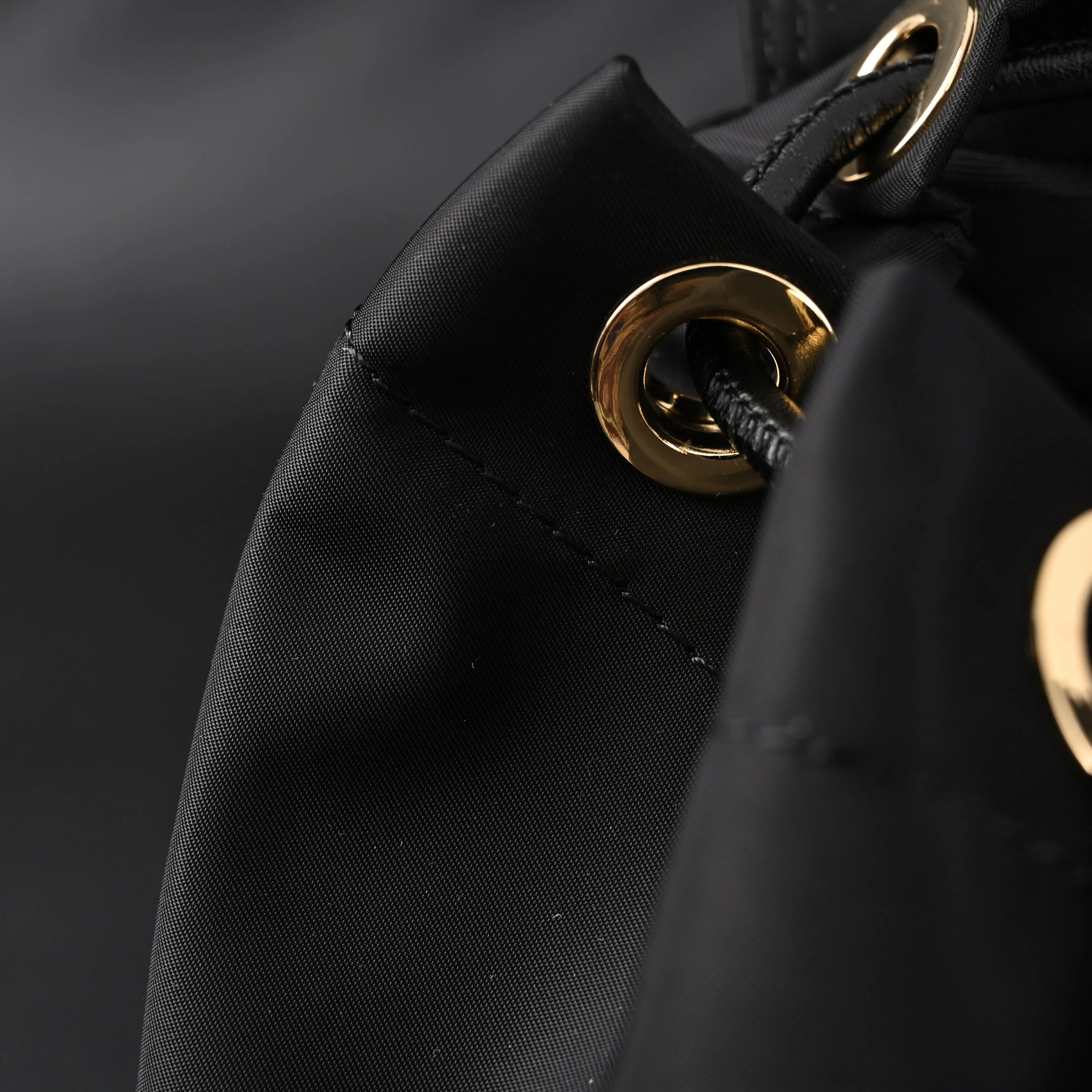 Burberry The Rucksack – Black Nylon & Leather Backpack with Gold-Tone Hardware