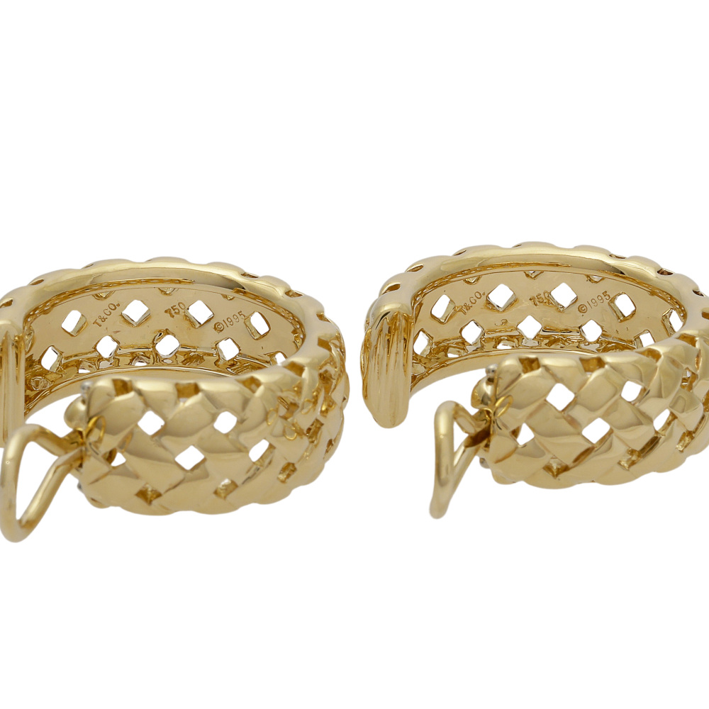 Tiffany & Co. Tiffany Mineverley K18YG Yellow Gold Earrings