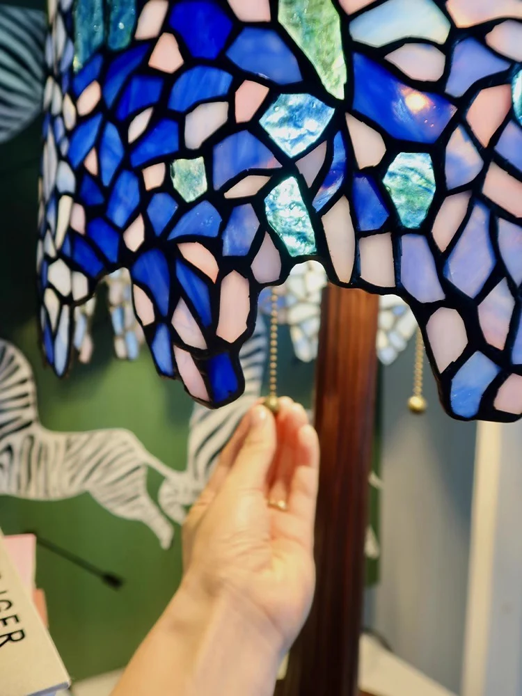 LA001 (Table) - Collection! Vintage Tiffany Full Replica Handmade Glass Art Table Lamp Tiffa*y&Co.1919 Bedside Lamp