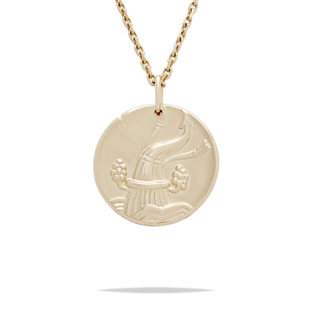 Van Cleef & Arpels Zodiac Aqualy (aquarius) Necklace 18K Yellow Gold