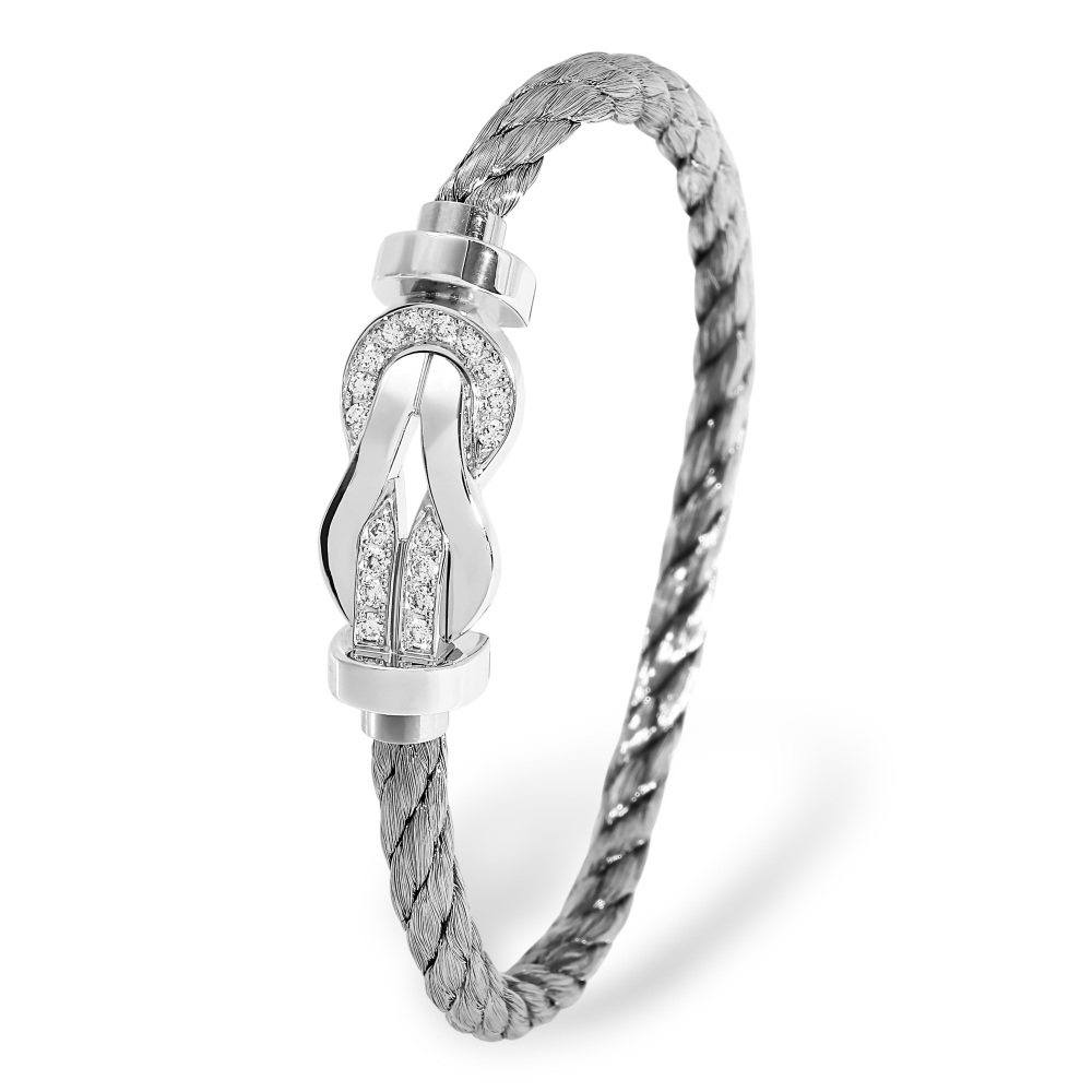FRED Chance Amphini Bracelet 18K White Gold Diamond 0B0100