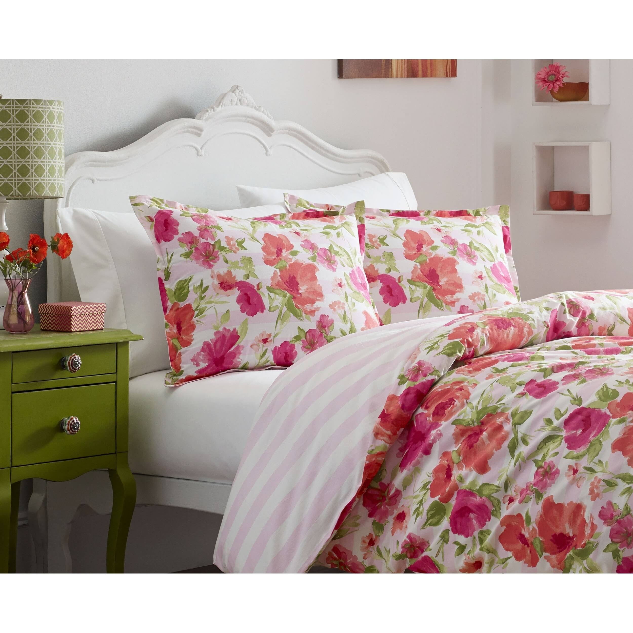 Poppy u0026 Fritz Buffy Duvet Cover Set - Pink - Twin