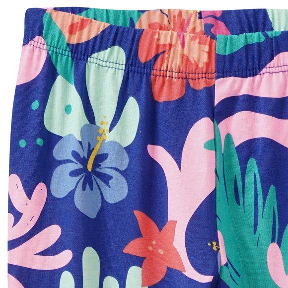 Famy Mädchen Capri-Leggings im Tropical-Look