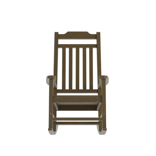 2 Pack AllWeather Faux Wood Rocking Chair